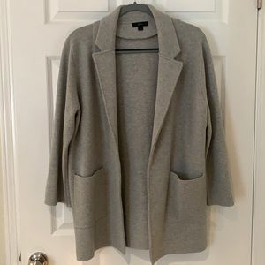 Gray J.Crew Sweater overcoat